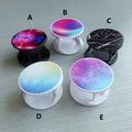 Folding mobile phone stand with thermal transfer aluminium sheet design in multiple colour options