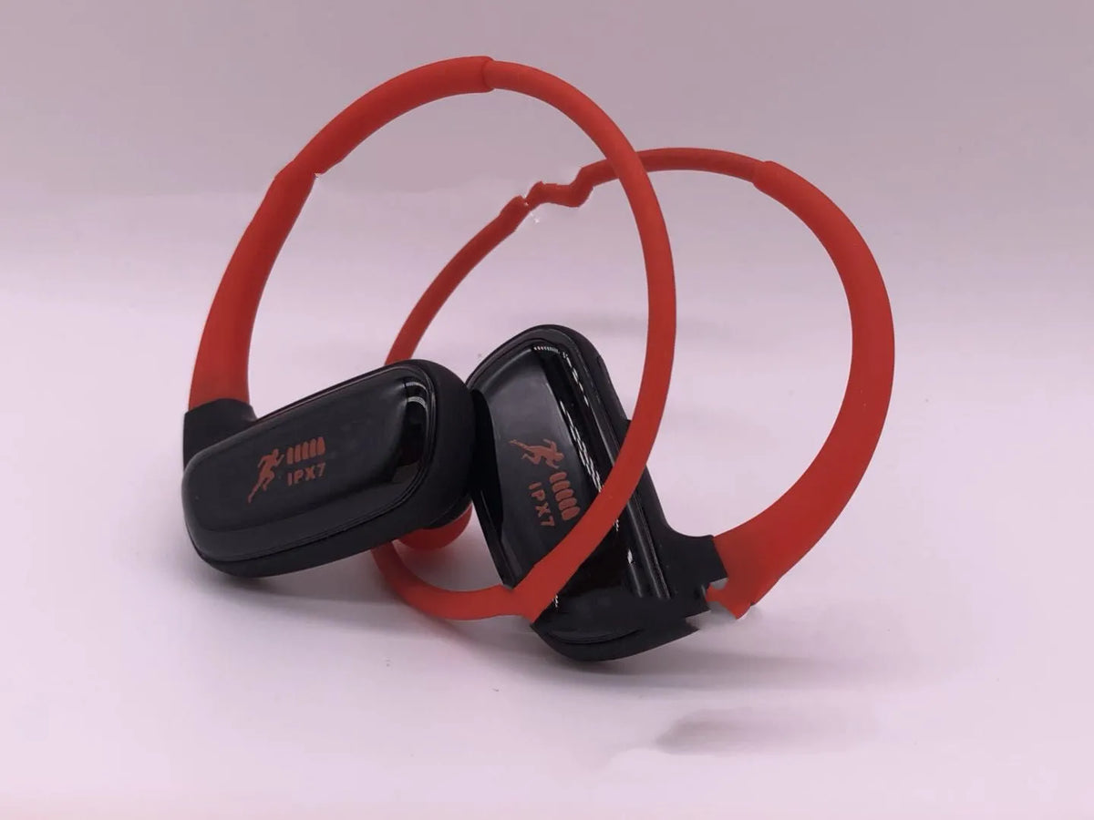 Wireless Bluetooth headset, hanging ear bilateral stereo, Bluetooth 4.1, 10 metre range, battery display, four colours