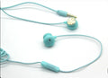 Wired in-ear karaoke earphones with 120cm cable in black white green and pink