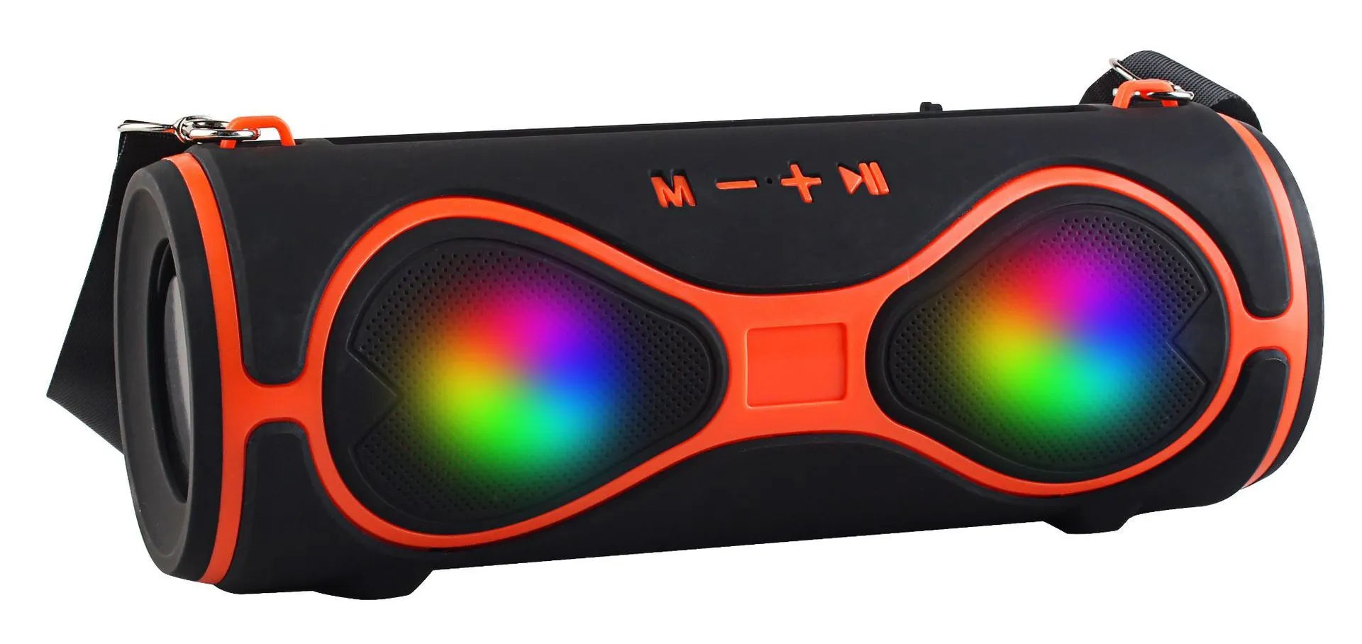 Lantern-shaped multifunctional Bluetooth speaker with carrying strap and mobile phone stand in various colours