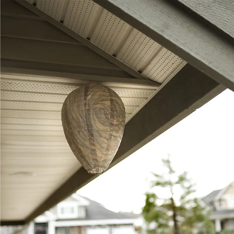 White beehive-shaped paper lantern measuring 22cm by 28cm for decorative lighting.