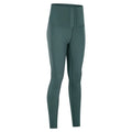 Women's high waist yoga pants in black, tight elastic fit, nine-length, moisture wicking for running fitness cycling