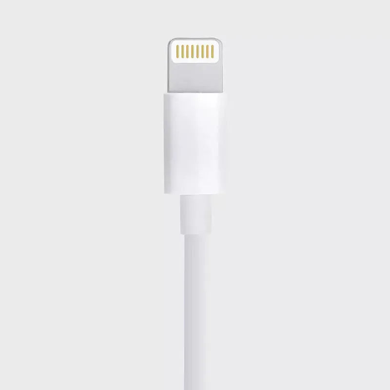White MFI certified lightning data cable for iPhone XS Max with 1 metre length