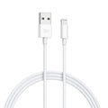 White MFI certified lightning data cable for iPhone XS Max with 1 metre length