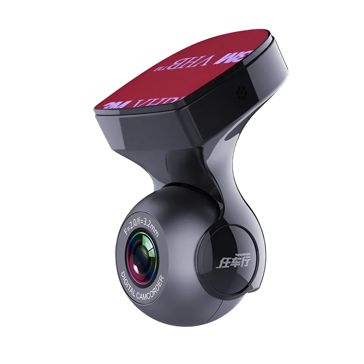 USB driving recorder for Android car machine, black, 86mm x 50mm x 40mm, 170° angle, 1080P, TF card up to 32G