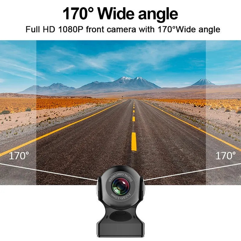 USB driving recorder for Android car machine, black, 86mm x 50mm x 40mm, 170° angle, 1080P, TF card up to 32G