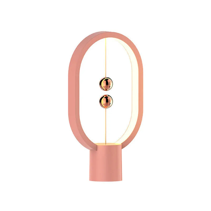 Mini magnetic floating switch LED table lamp with plastic shade, USB or rechargeable power, 55x140x250mm or 68x177x353mm