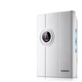 White portable dehumidifier with 2.2L water tank and compact design for household moisture control