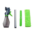 Green multi-function water spray brush with integrated spray design for car wash and household glass wiping, one size fits all