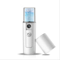 White ABS plastic multi-function facial beauty instrument set including colour light device, nano mist, acne needle and blackhead sucker