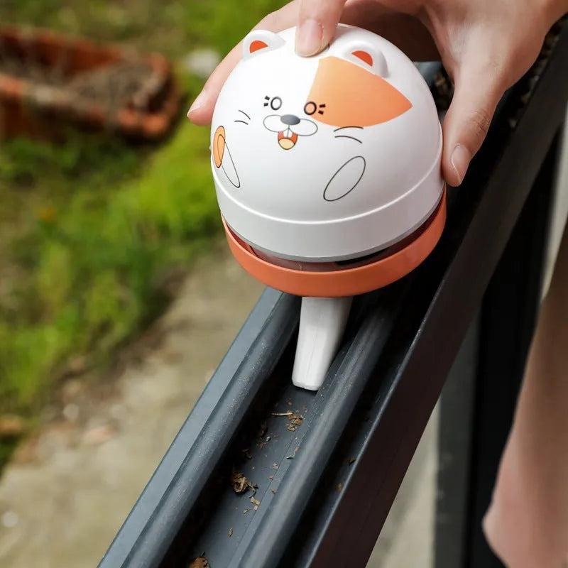 Mini USB desktop vacuum cleaner with flat nozzle for keyboard cleaning in multiple style options
