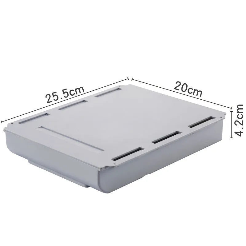 Japanese style plastic drawer storage box for under table stationery organisation in three sizes