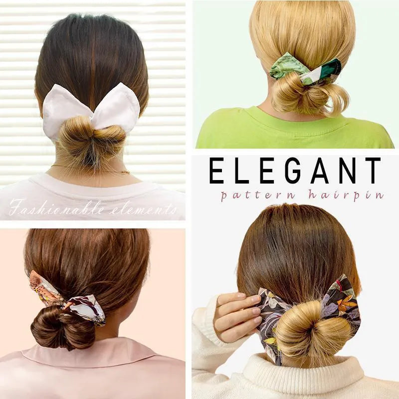 French retro cotton headband with bowknot detail in multiple colour set options.