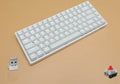 84-key three-mode mechanical keyboard in white or black with white LED backlighting