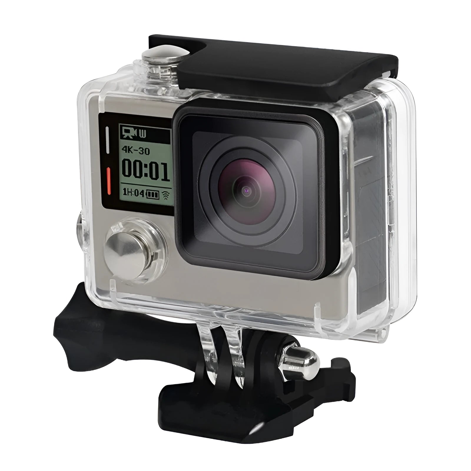 Transparent waterproof housing case for GoPro Hero 3+ and 4, 30m diving depth