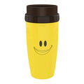 Twist-top double-walled insulated travel cup with cartoon design and silicone seal, 300ml capacity