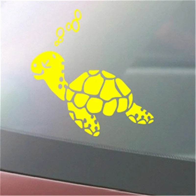 Fishing car sticker PET decal 12.3x17cm in white, black, yellow or bullet holes design