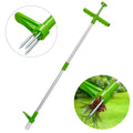 YIGUISI green plastic long handle weed puller garden weeding tool on soil