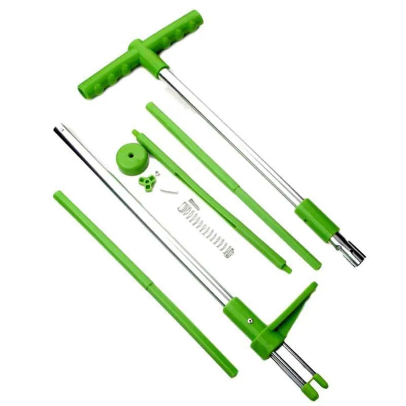YIGUISI green plastic long handle weed puller garden weeding tool on soil