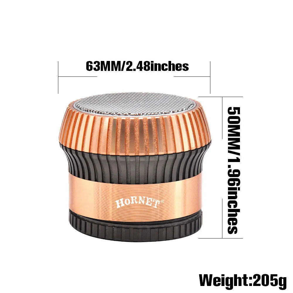Photo colour zinc alloy mushroom-shaped multi-functional smoke grinder with keychain and bottle opener