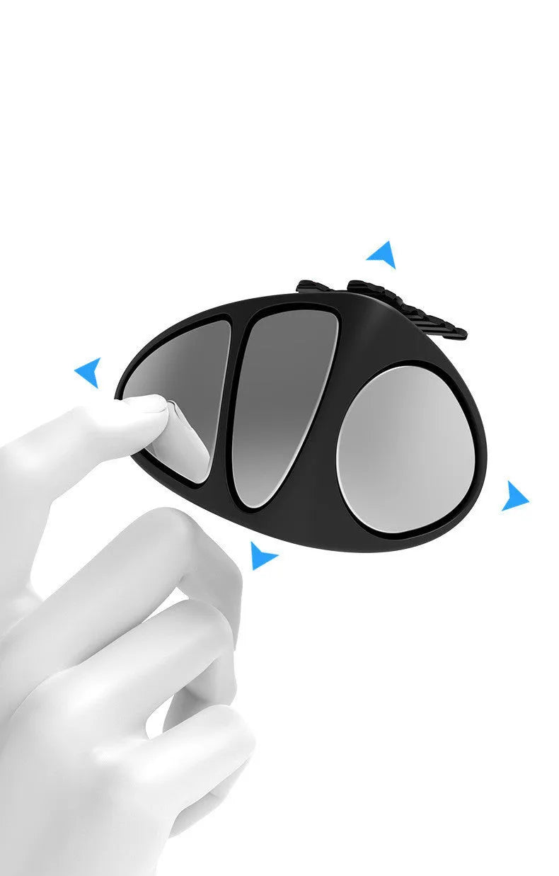 Car blind spot mirror with HD glass for multi-faceted front wheel view reversing parking aid