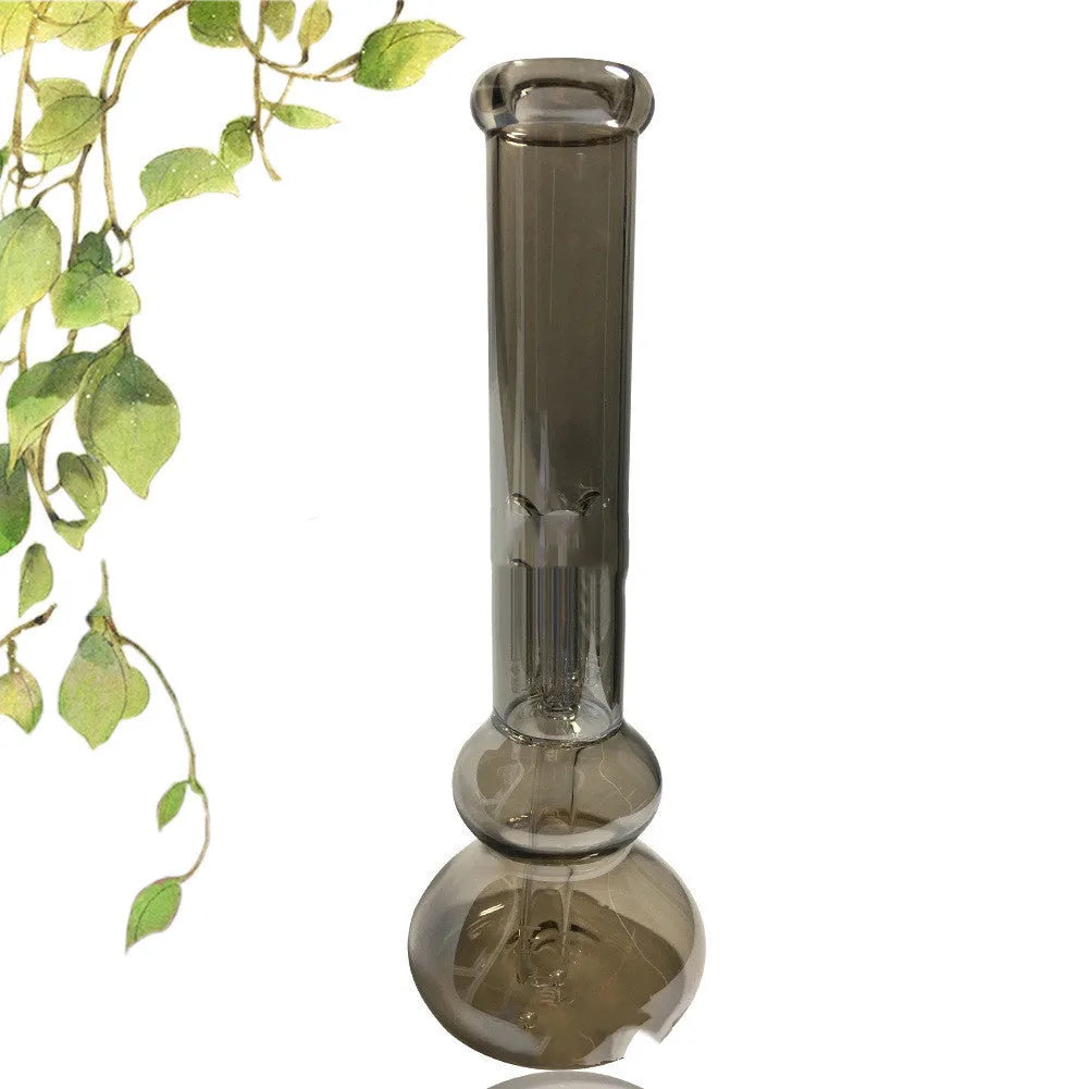 Pure colour geometric glass ornament sitting on a vase for home decoration.