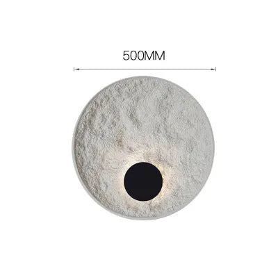 White modern bedside wall lamp with iron construction showing 300mm and 500mm length options
