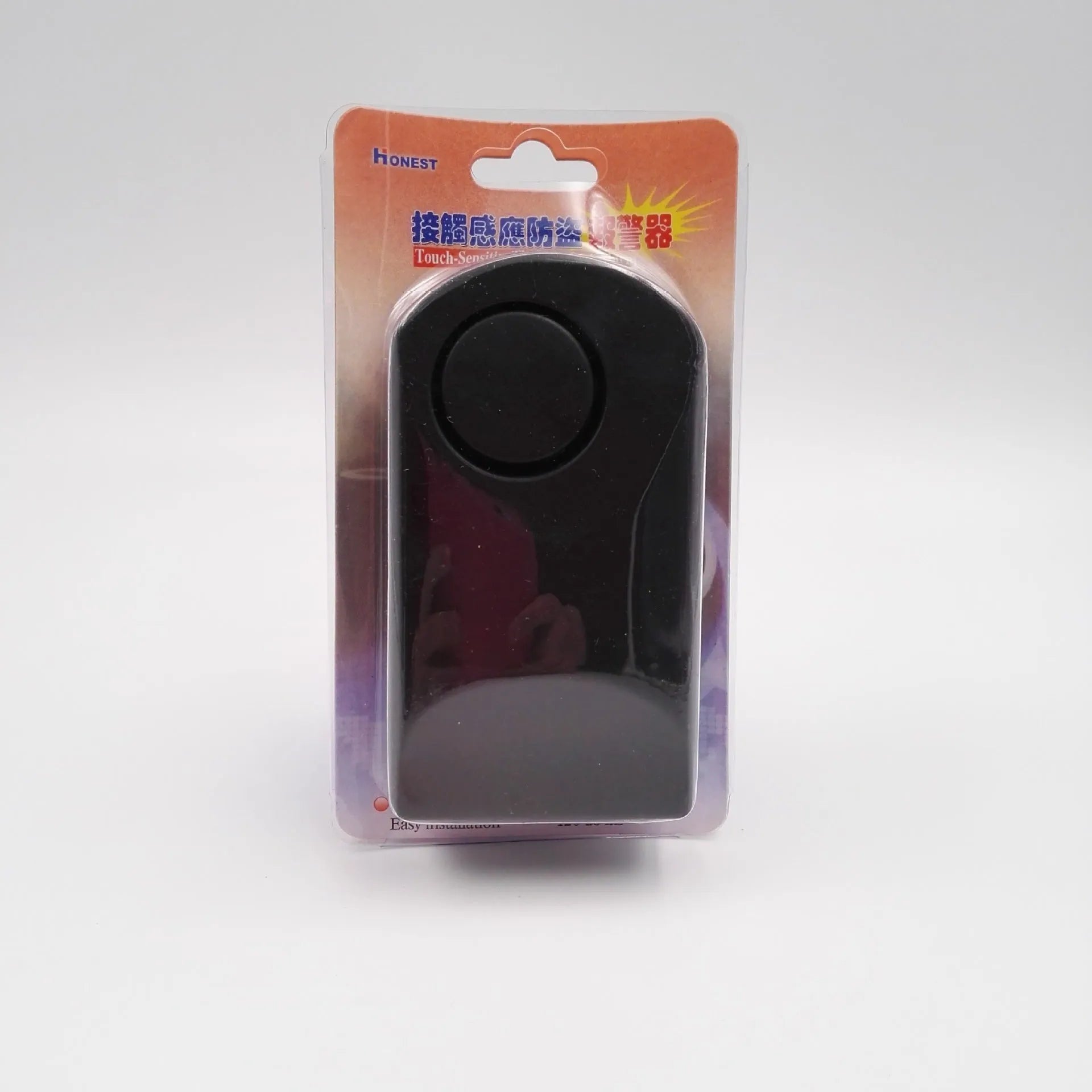 Black 902 model human body induction anti-theft door handle alarm with hanging installation