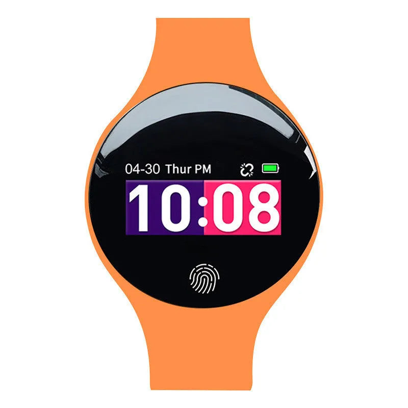 Smart watch with 0.66-inch screen in multiple colours showing 37mm dial and Bluetooth connectivity