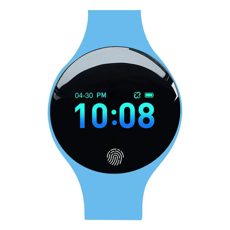 Smart watch with 0.66-inch screen in multiple colours showing 37mm dial and Bluetooth connectivity