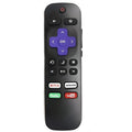 Black Roku TV remote control for compatible televisions with infrared wireless operation