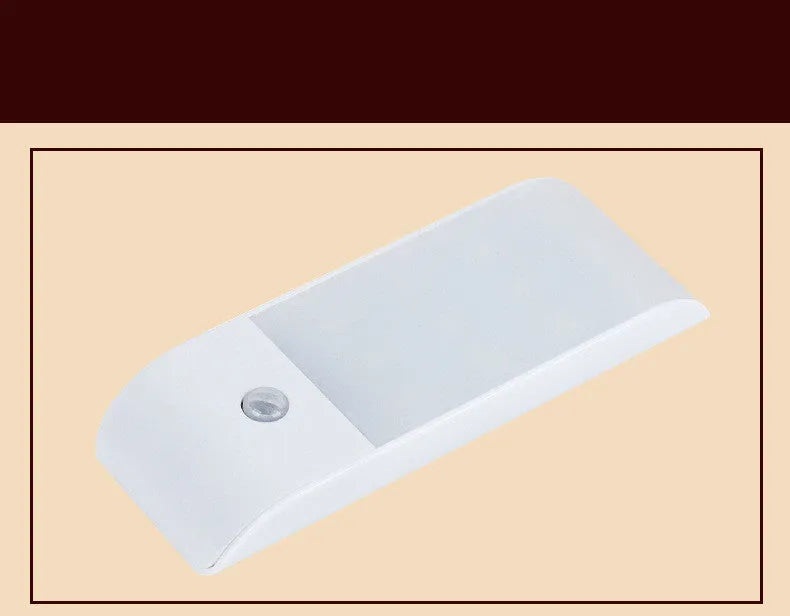 12LED rechargeable human body sensor night light with infrared motion detection and PVC shade