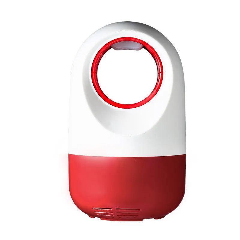 Photocatalyst mosquito killer lamp with bionic UV light and USB cable on desktop