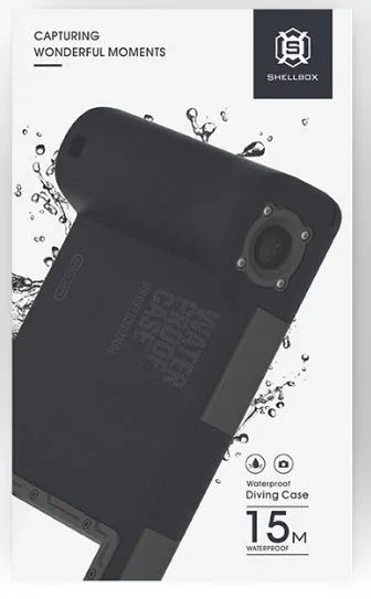 Universal orange waterproof phone case for iPhone and Samsung smartphones with transparent protective shell