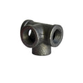 Galvanized steel four-way pipe fitting for DN15 DN20 DN25 plumbing connections