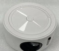 YT200 portable wired LED projector in black showing compact 110mm design with remote control