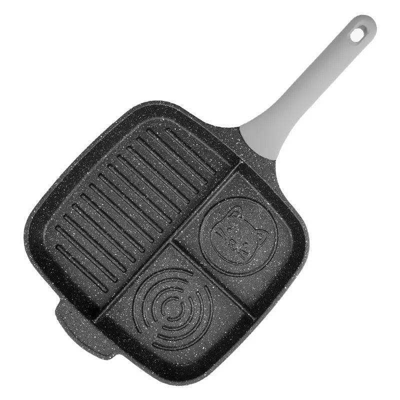 Green 26cm non-stick breakfast frying pan with composite multi-layer bottom