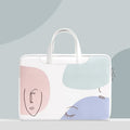15.6 inch waterproof laptop bag in blue with shockproof design and soft handle