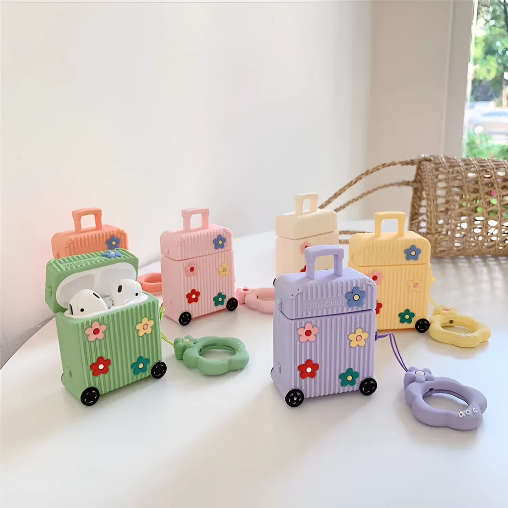 Silicone flip cover for Apple AirPods 1st and 2nd generation in multiple colour options.