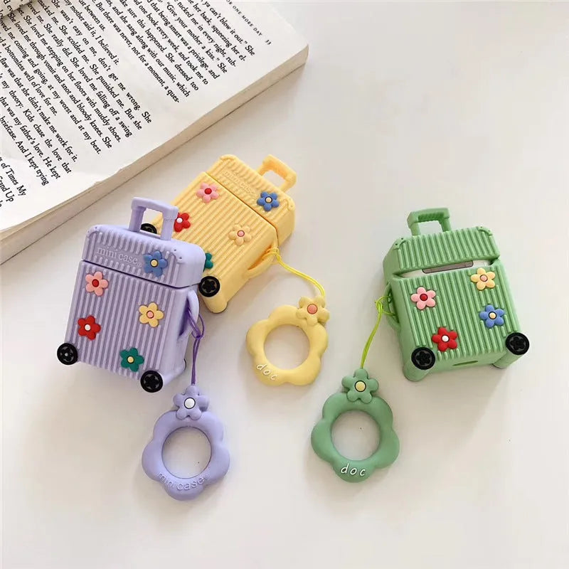Silicone flip cover for Apple AirPods 1st and 2nd generation in multiple colour options.