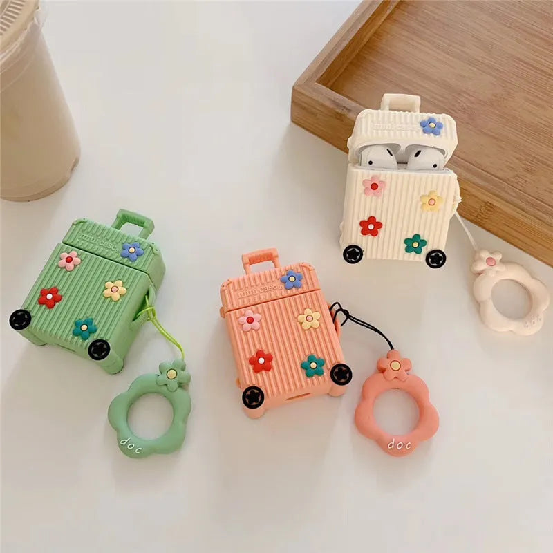 Silicone flip cover for Apple AirPods 1st and 2nd generation in multiple colour options.