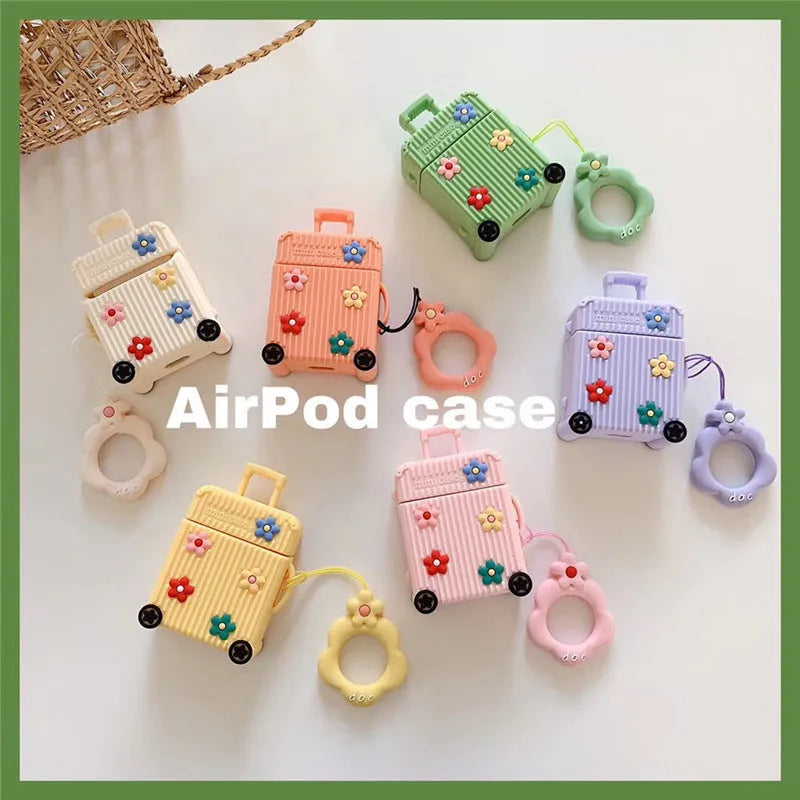 Silicone flip cover for Apple AirPods 1st and 2nd generation in multiple colour options.