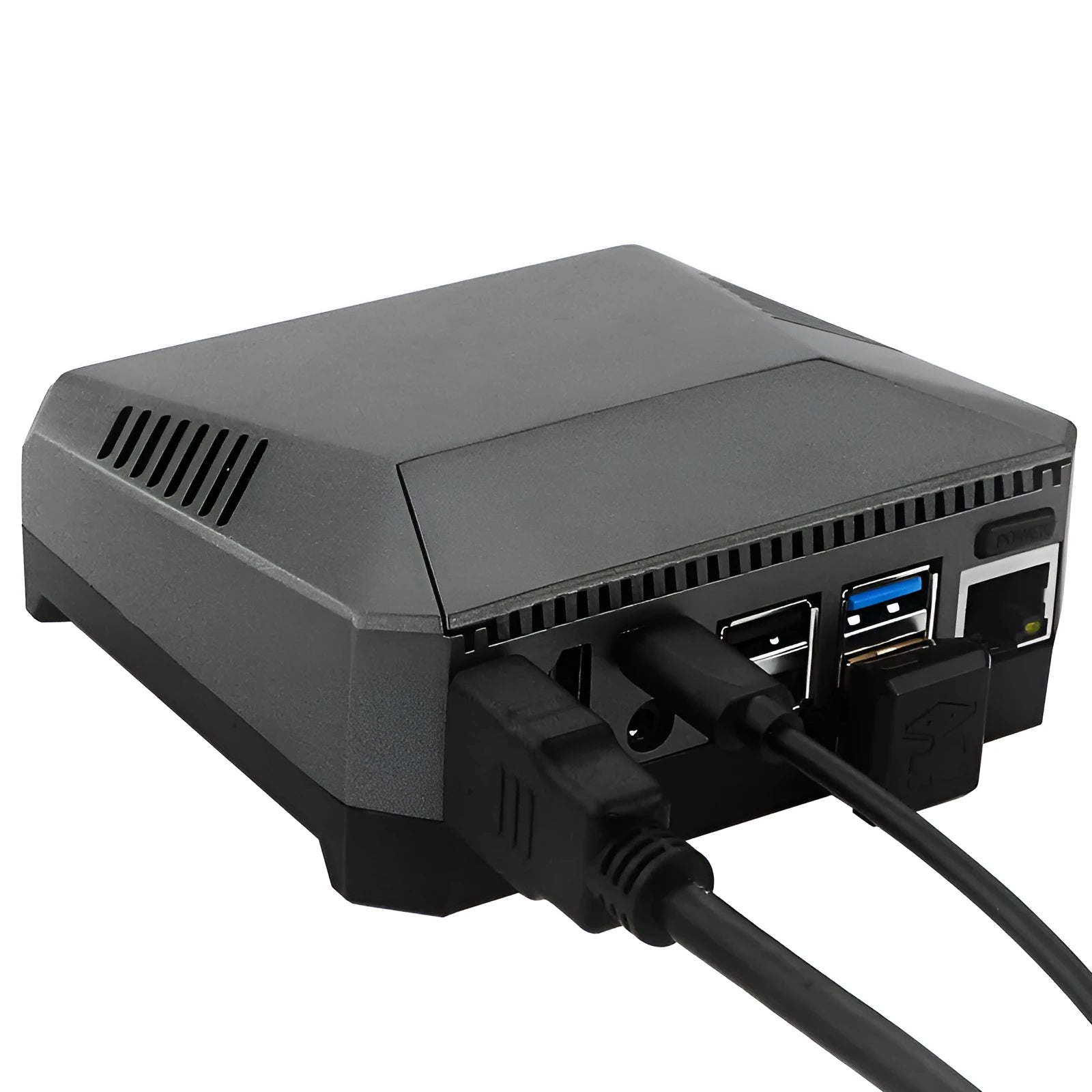 Aluminum alloy M.2 SSD expansion board case with integrated cooling fan