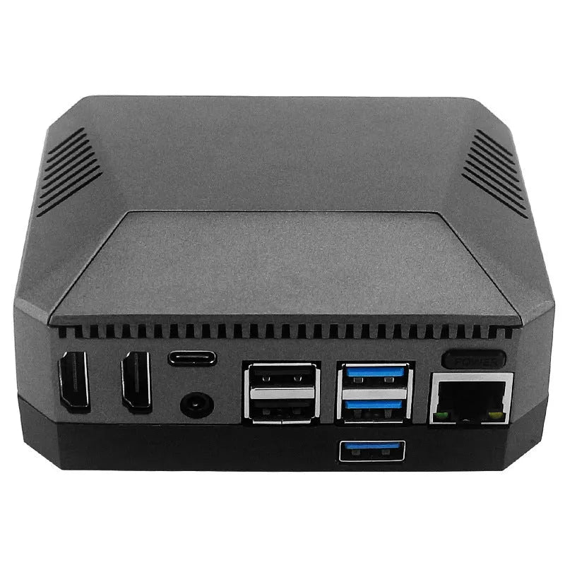 Aluminum alloy M.2 SSD expansion board case with integrated cooling fan