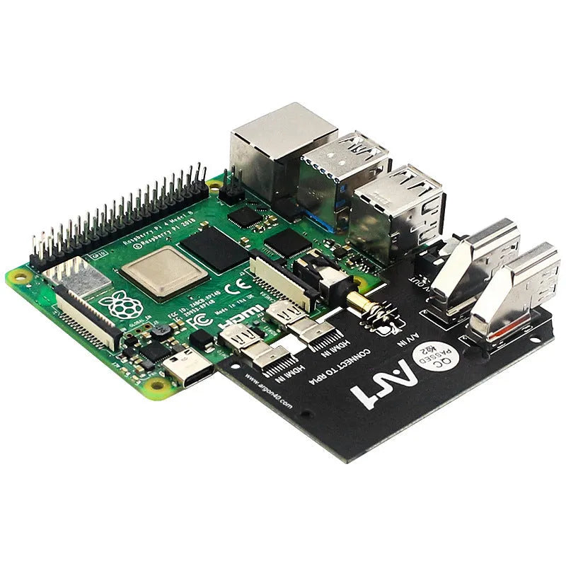 Aluminum alloy M.2 SSD expansion board case with integrated cooling fan
