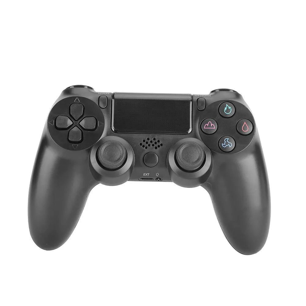 PS4 controller grip case accessory in multiple colour options showing crackle, wood and starry sky patterns