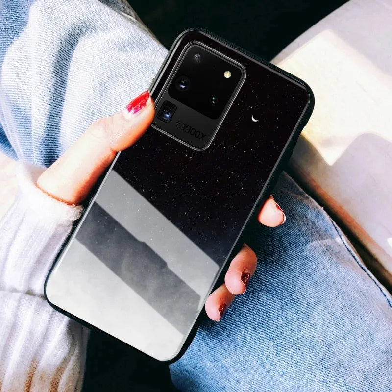 Black and navy blue silicone phone cases for Samsung Galaxy and Apple iPhone models