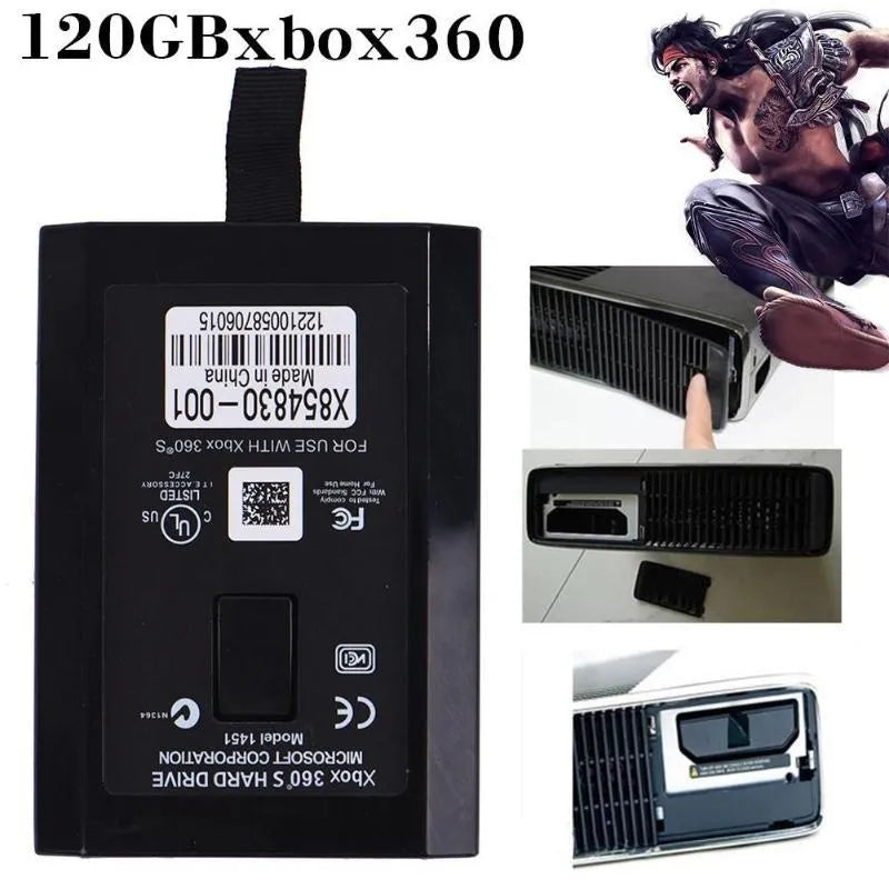 Xbox 360 120GB internal hard drive for Xbox 360 E and Slim consoles