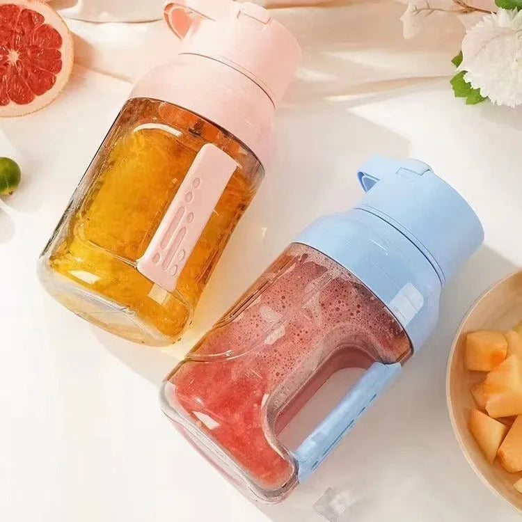 Electric portable juicer with USB charging cable and 1500ml capacity in multiple colour options