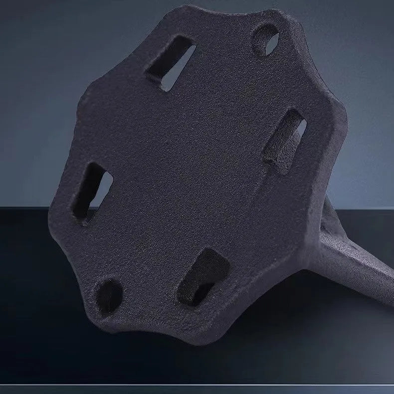 Small square cast iron wood splitter axe for portable outdoor use